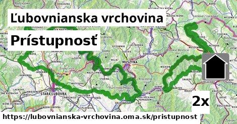 prístupnosť v Ľubovnianska vrchovina