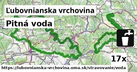 Pitná voda, Ľubovnianska vrchovina