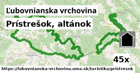 Prístrešok, altánok, Ľubovnianska vrchovina