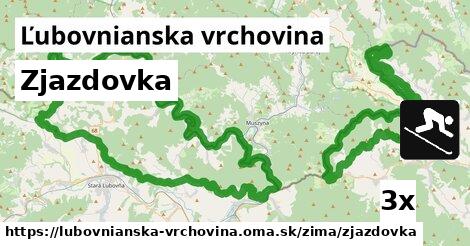 Zjazdovka, Ľubovnianska vrchovina