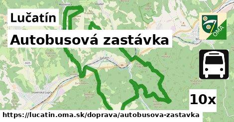 Autobusová zastávka, Lučatín