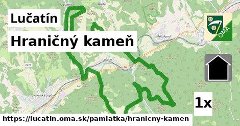 Hraničný kameň, Lučatín