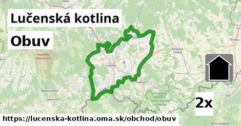 Obuv, Lučenská kotlina