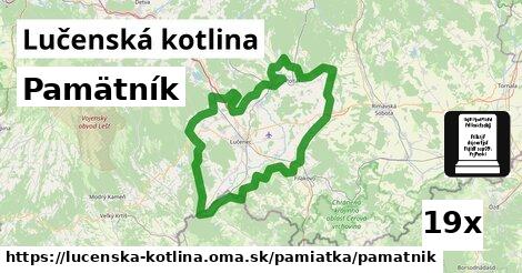 Pamätník, Lučenská kotlina