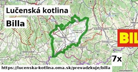 Billa, Lučenská kotlina