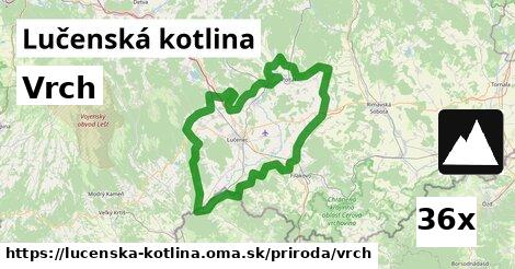 Vrch, Lučenská kotlina