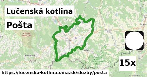 Pošta, Lučenská kotlina