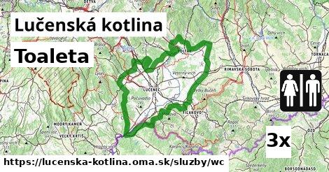 Toaleta, Lučenská kotlina