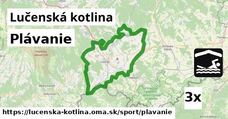 Plávanie, Lučenská kotlina