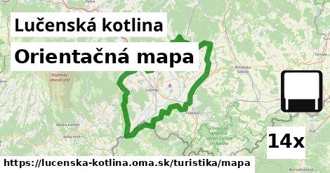 Orientačná mapa, Lučenská kotlina