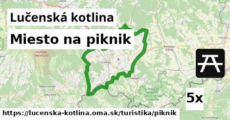 Miesto na piknik, Lučenská kotlina