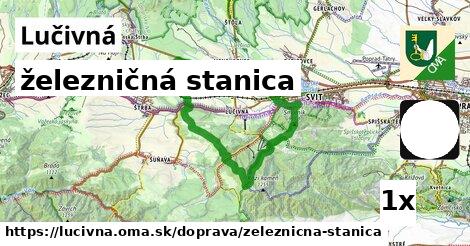 železničná stanica, Lučivná