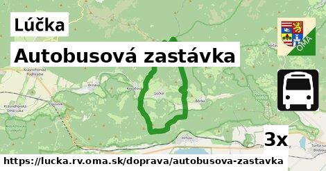 Autobusová zastávka, Lúčka, okres RV