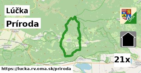 príroda v Lúčka, okres RV