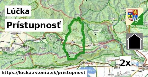 prístupnosť v Lúčka, okres RV