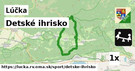 Detské ihrisko, Lúčka, okres RV