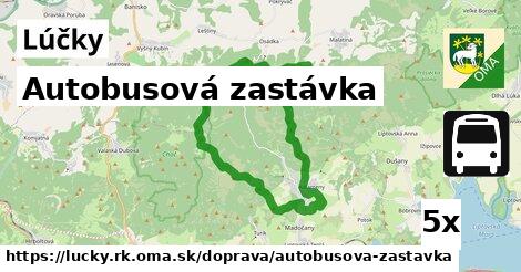 Autobusová zastávka, Lúčky, okres RK