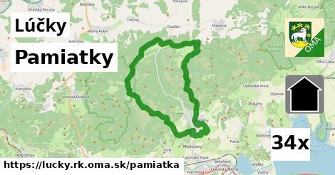 pamiatky v Lúčky, okres RK