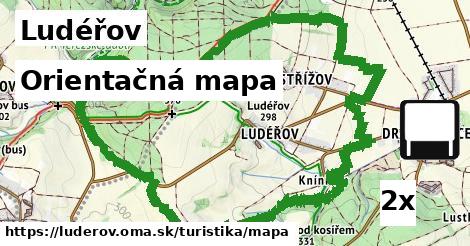 orientačná mapa v Ludéřov