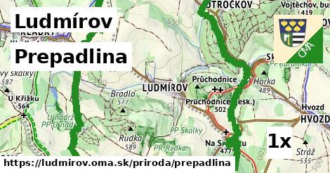 prepadlina v Ludmírov