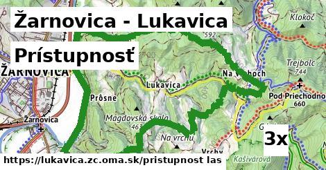 prístupnosť v Žarnovica - Lukavica