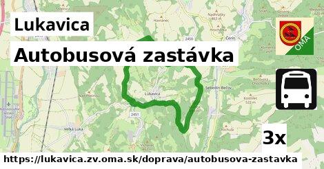 Autobusová zastávka, Lukavica, okres ZV