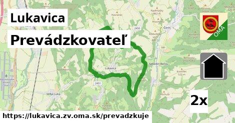 prevádzkovateľ v Lukavica, okres ZV