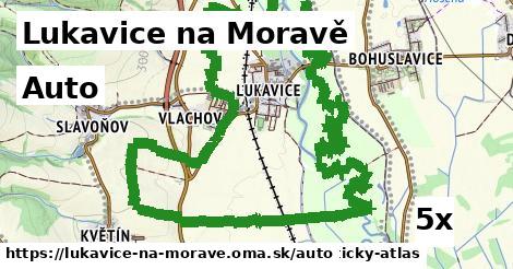 auto v Lukavice na Moravě