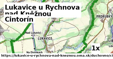 Cintorín, Lukavice u Rychnova nad Kněžnou