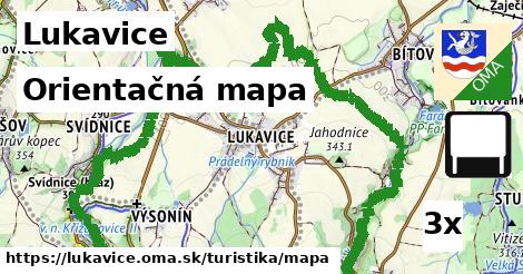 Orientačná mapa, Lukavice
