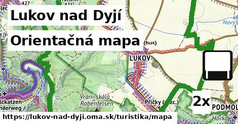 Orientačná mapa, Lukov nad Dyjí