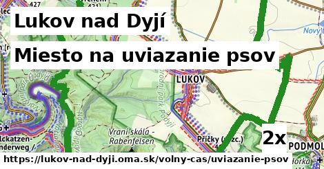 Miesto na uviazanie psov, Lukov nad Dyjí