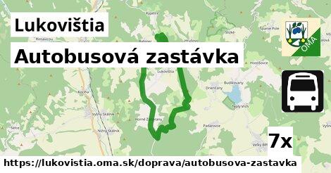 autobusová zastávka v Lukovištia