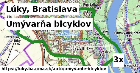 umývarňa bicyklov v Lúky, Bratislava