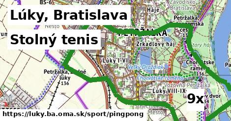 Stolný tenis, Lúky, Bratislava