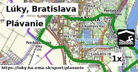 Plávanie, Lúky, Bratislava