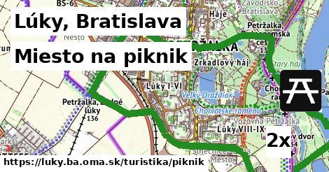 miesto na piknik v Lúky, Bratislava