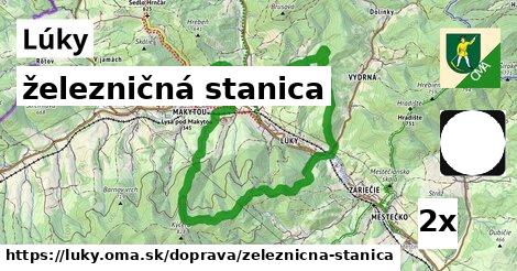 železničná stanica, Lúky