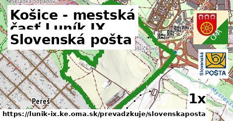 Slovenská pošta, Košice - mestská časť Luník IX