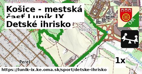 Detské ihrisko, Košice - mestská časť Luník IX