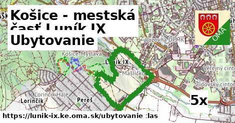 ubytovanie v Košice - mestská časť Luník IX