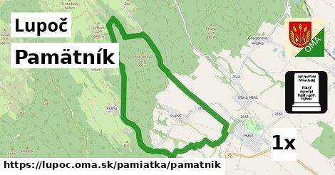 Pamätník, Lupoč