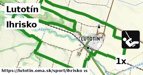 ihrisko v Lutotín
