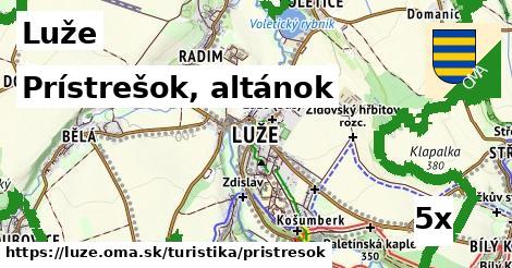 Prístrešok, altánok, Luže