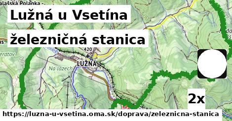 železničná stanica, Lužná u Vsetína