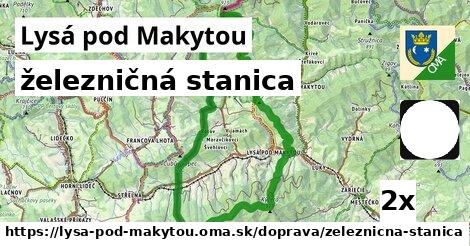 železničná stanica, Lysá pod Makytou