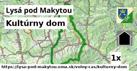 Kultúrny dom, Lysá pod Makytou