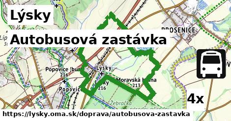 Autobusová zastávka, Lýsky