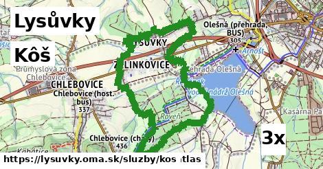 Kôš, Lysůvky