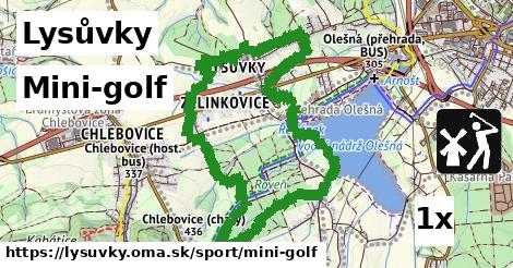 Mini-golf, Lysůvky